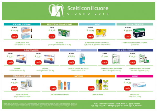 Promozioni Farmacie Cittadine - Giugno 2019